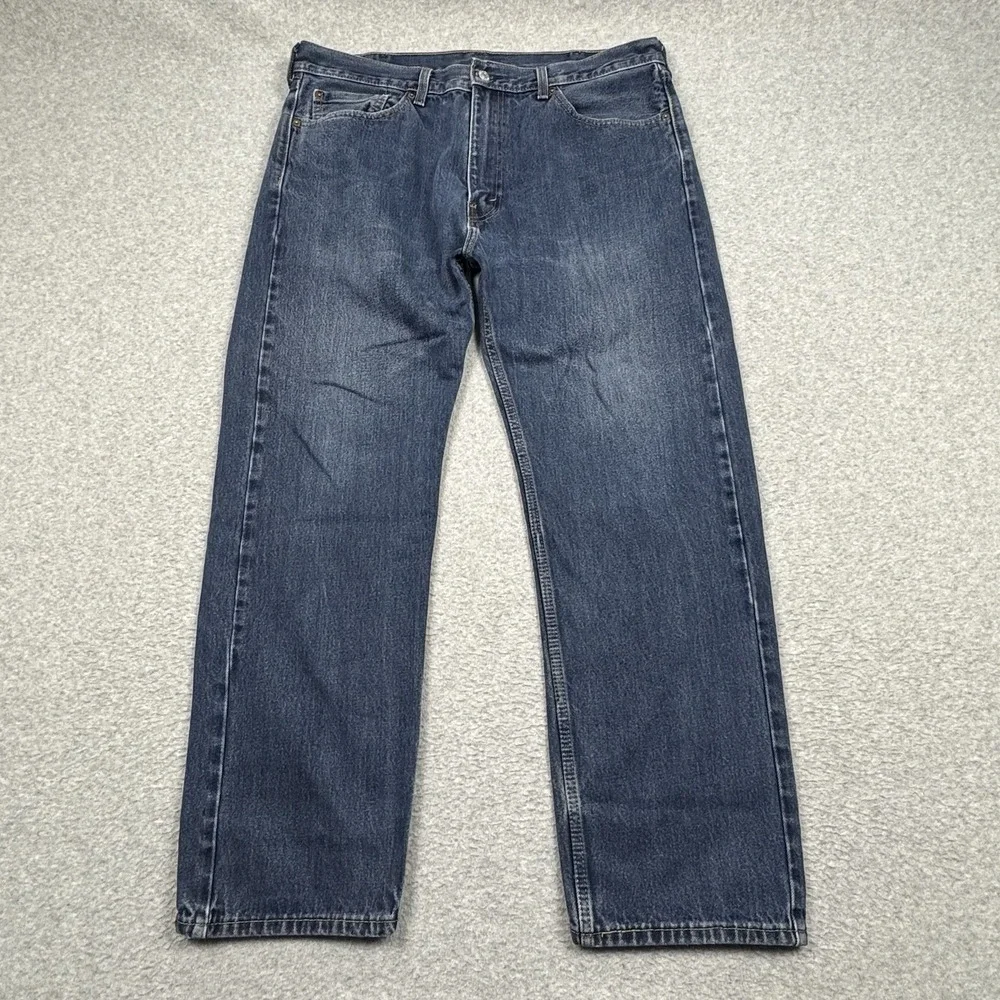 Levi's 505 Jeans Mens 38x30 Classic Straight Fit Cotton Denim Casual Basic‎ Work